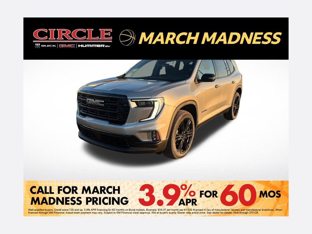 New 2026 GMC Acadia Elevation w/ Black Edition