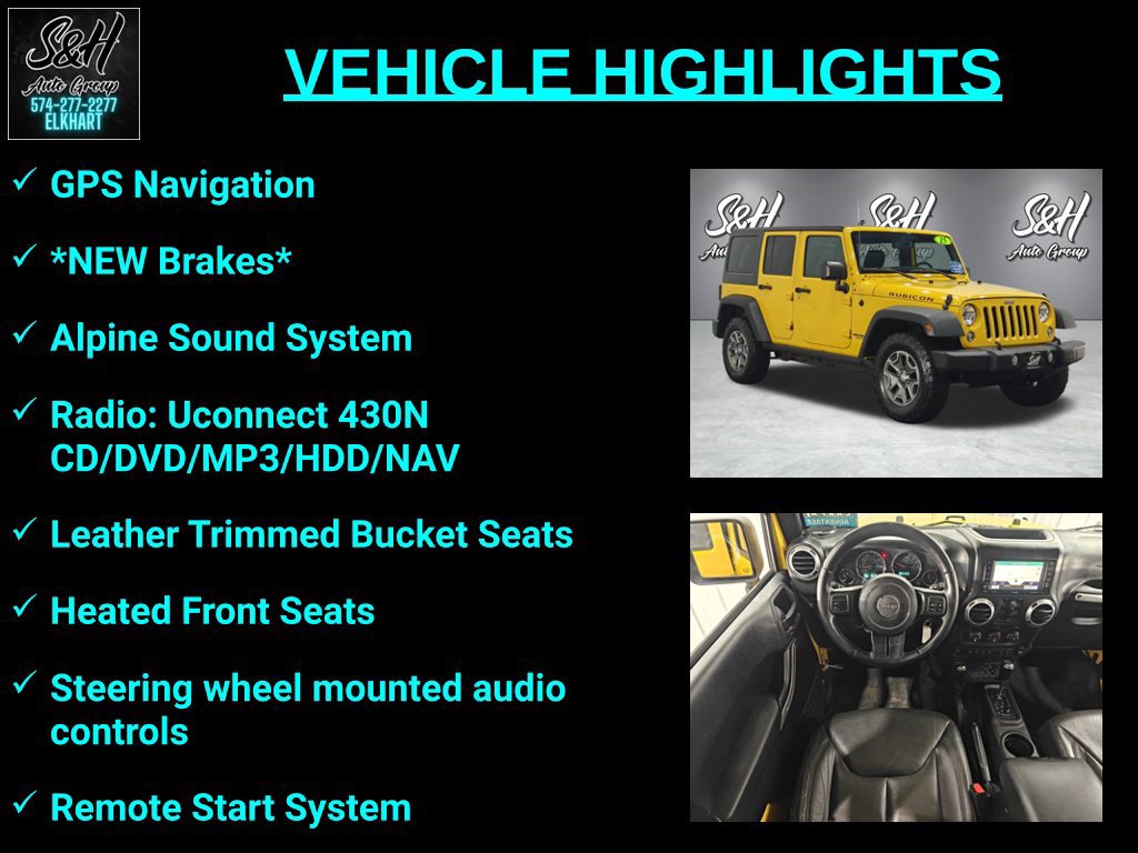 Used 2015 Jeep Wrangler Unlimited Rubicon w/ Dual Top Group AWD/4WD image 3