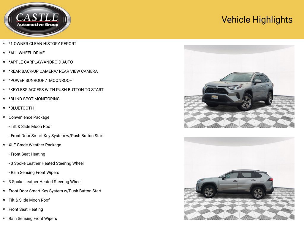 Used 2022 Toyota RAV4 XLE w/ Convenience Package AWD/4WD image 3