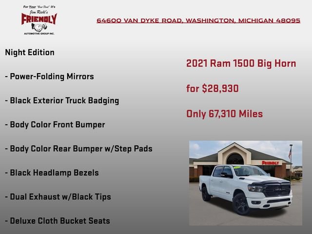 Used 2021 RAM 1500 Big Horn AWD/4WD image 30