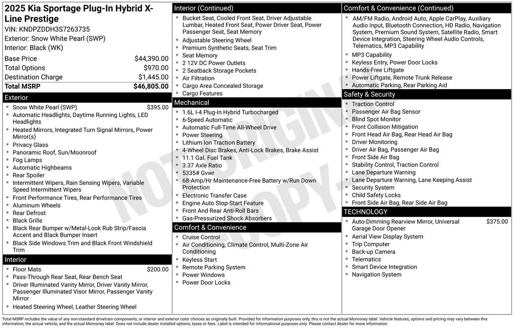 Certified 2025 Kia Sportage X-Line Prestige AWD/4WD image 7