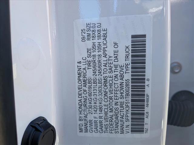 New 2026 Honda Ridgeline RTL image 17