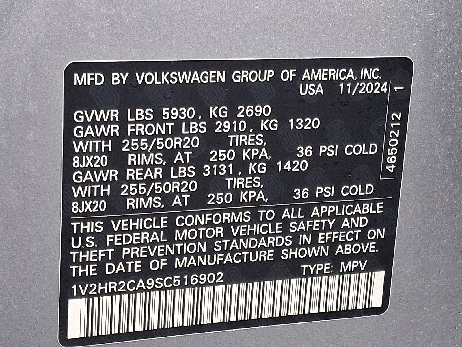 New 2025 Volkswagen Atlas SE image 11