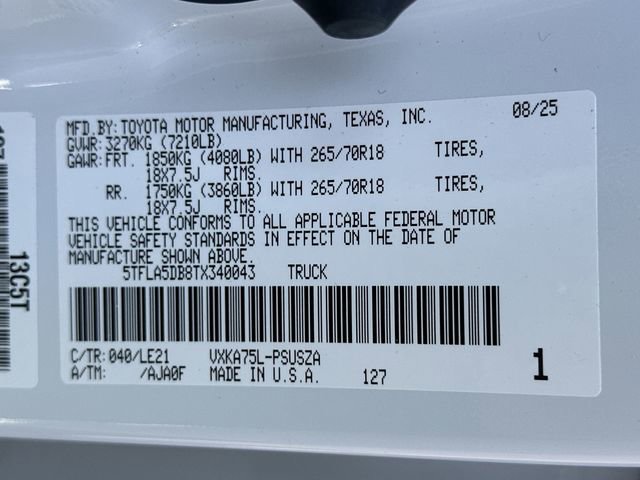 New 2026 Toyota Tundra SR5 w/ SR5 Premium Package AWD/4WD image 28