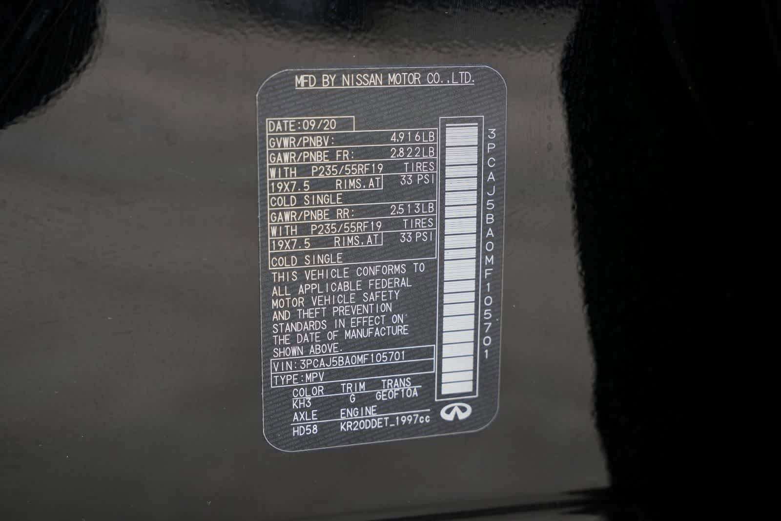 Used 2021 INFINITI QX50 Luxe FWD image 25