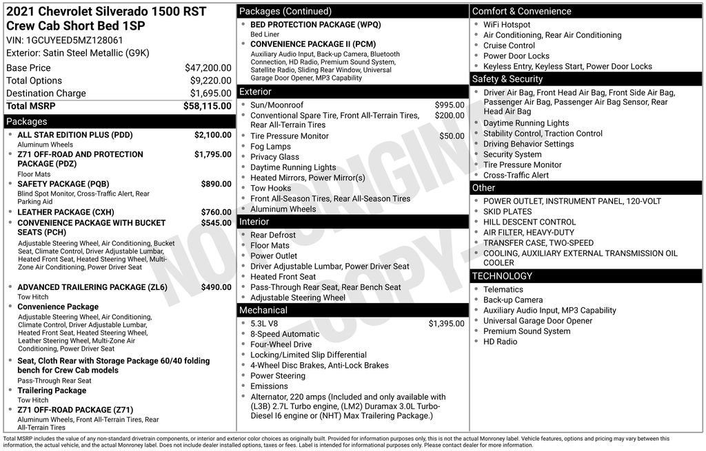 Used 2021 Chevrolet Silverado 1500 RST w/ All Star Edition Plus AWD/4WD image 32