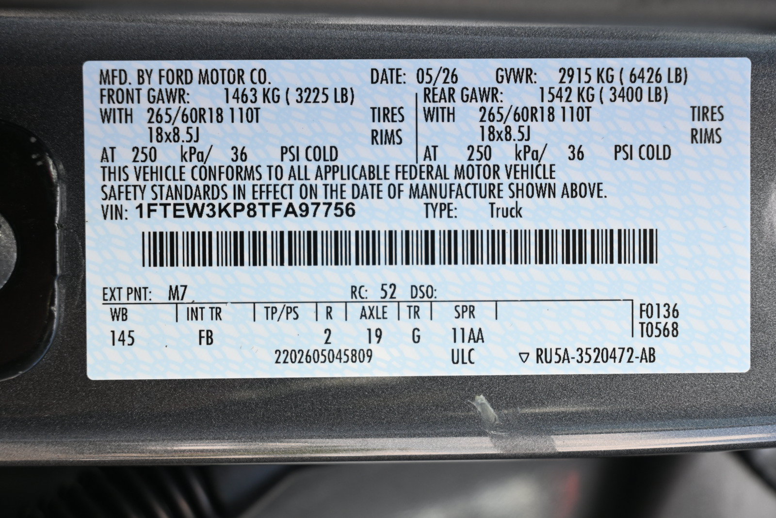 New 2026 Ford F150 XLT w/ Equipment Group 302A MID RWD image 49