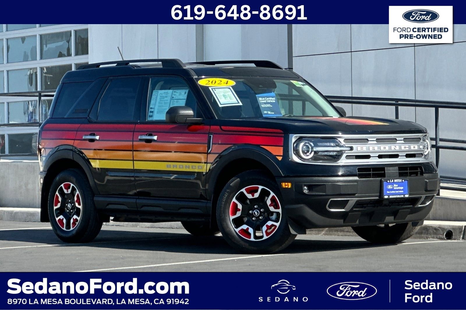 Certified 2024 Ford Bronco Sport Free Wheeling w/ Convenience Package AWD/4WD image 1
