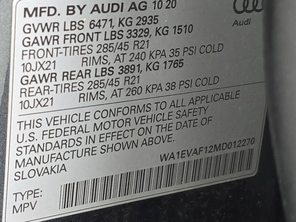 Used 2021 Audi Q8 Premium Plus image 72