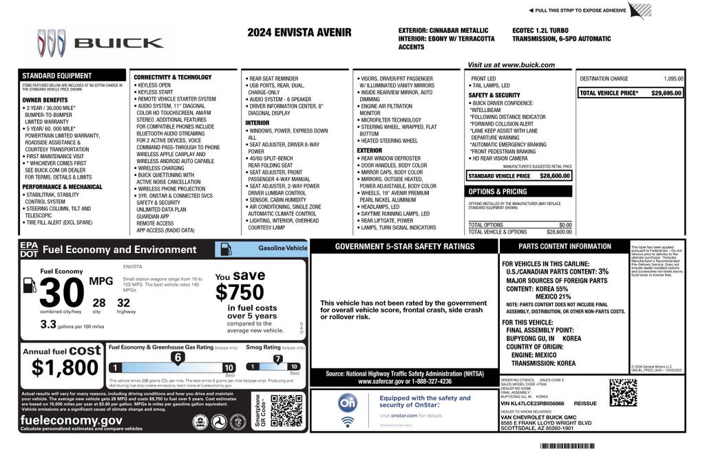 Used 2024 Buick Envista Avenir FWD image 2