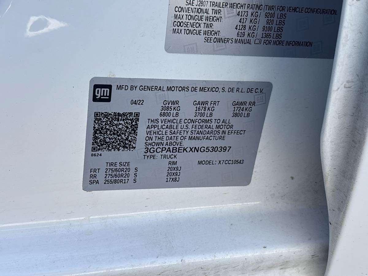 Used 2022 Chevrolet Silverado 1500 Custom RWD image 26