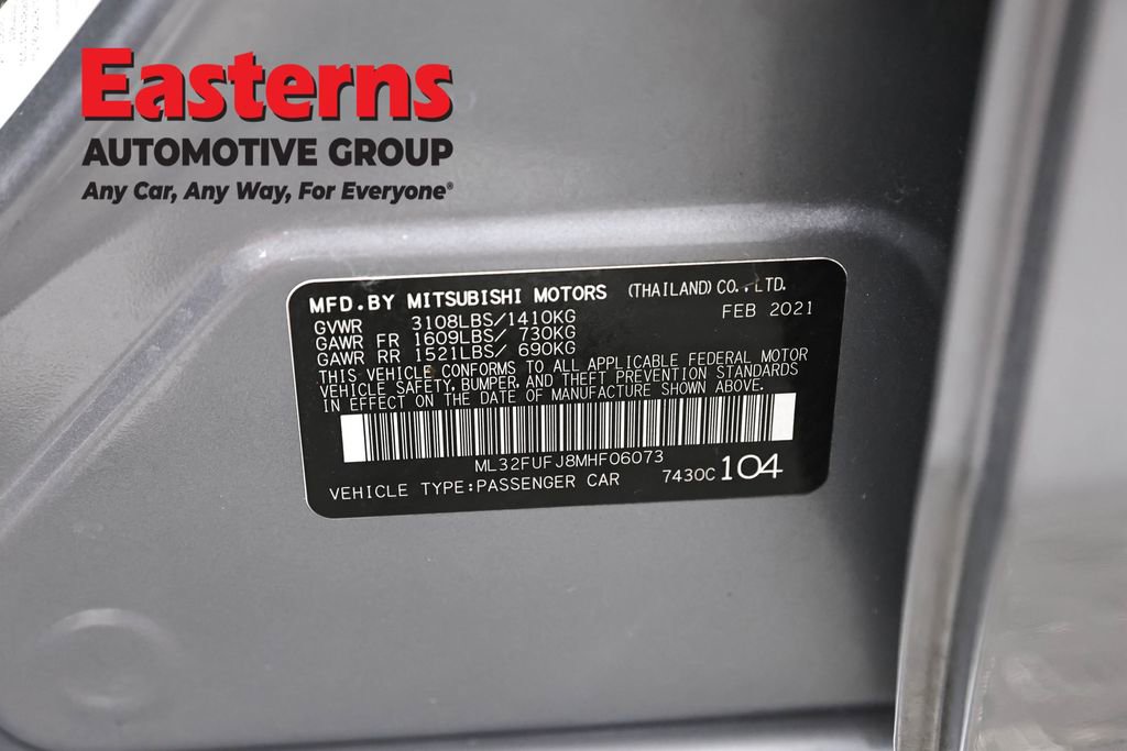 Used 2021 Mitsubishi Mirage G4 LE FWD image 34