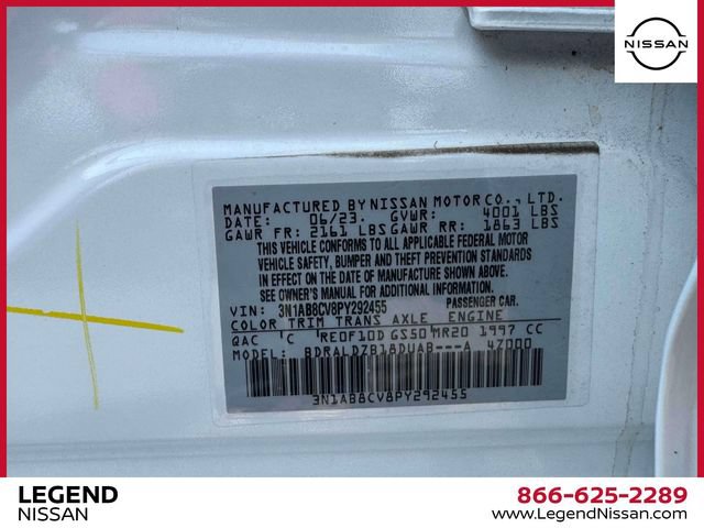 Certified 2023 Nissan Sentra SV w/ SV Premium Package FWD image 20