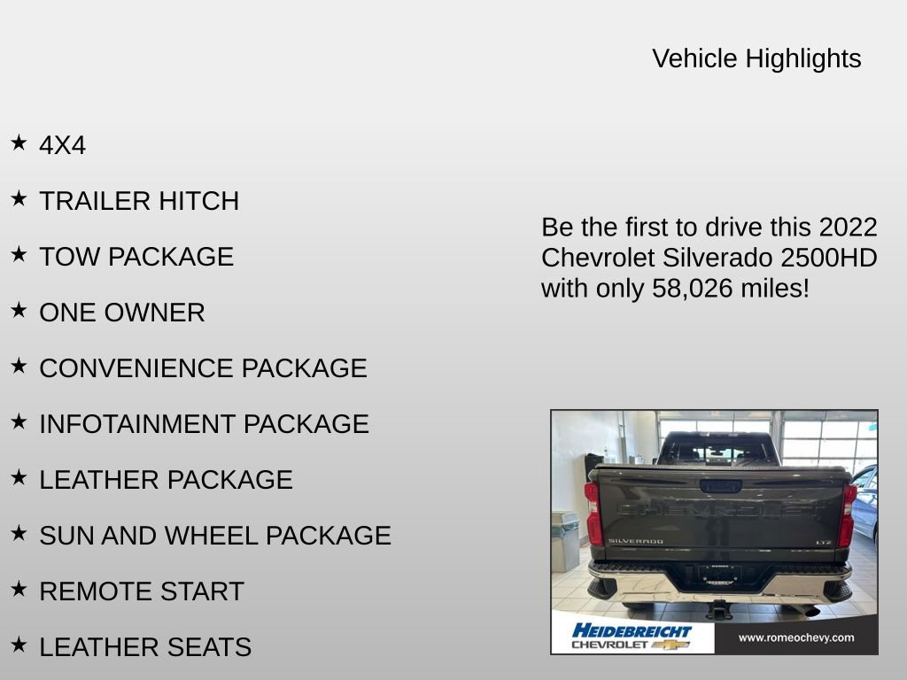 Used 2022 Chevrolet Silverado 2500 LTZ image 7
