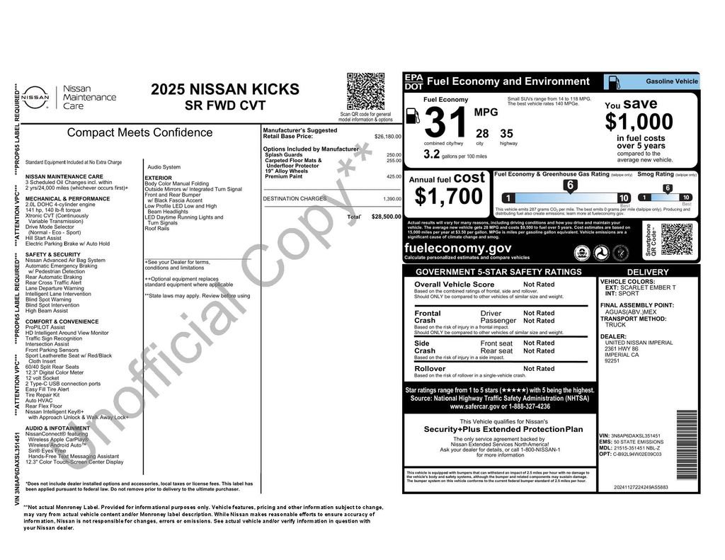 Used 2025 Nissan Kicks SR image 3