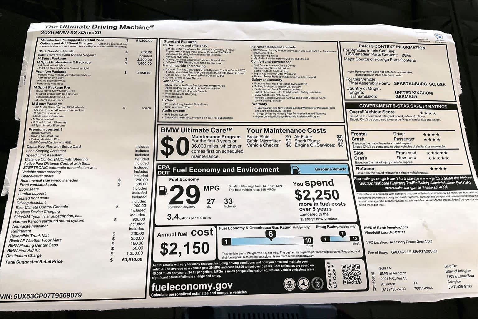 New 2026 BMW X3 xDrive30i w/ Premium Package AWD/4WD image 19