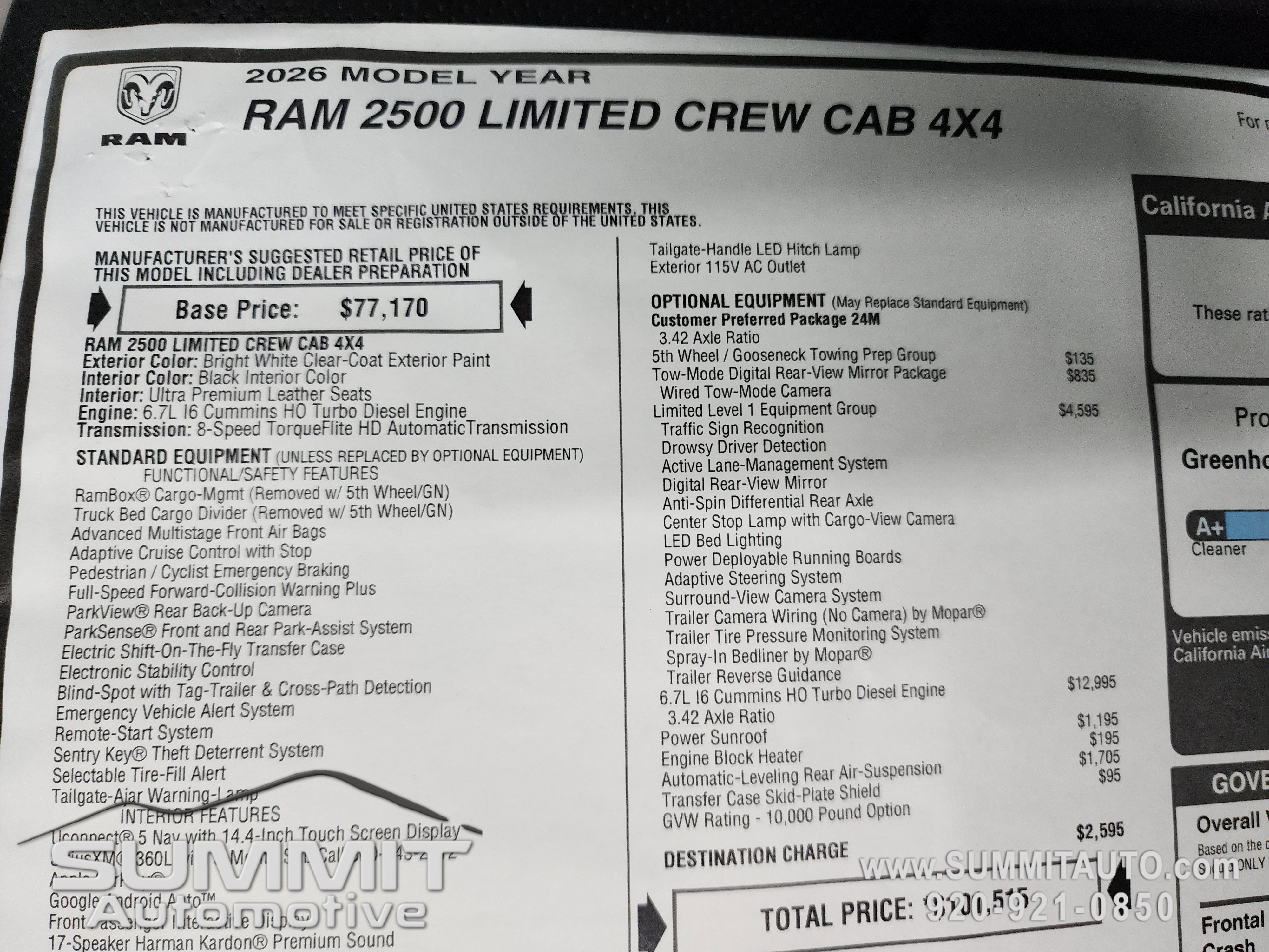 New 2026 RAM 2500 Limited image 44