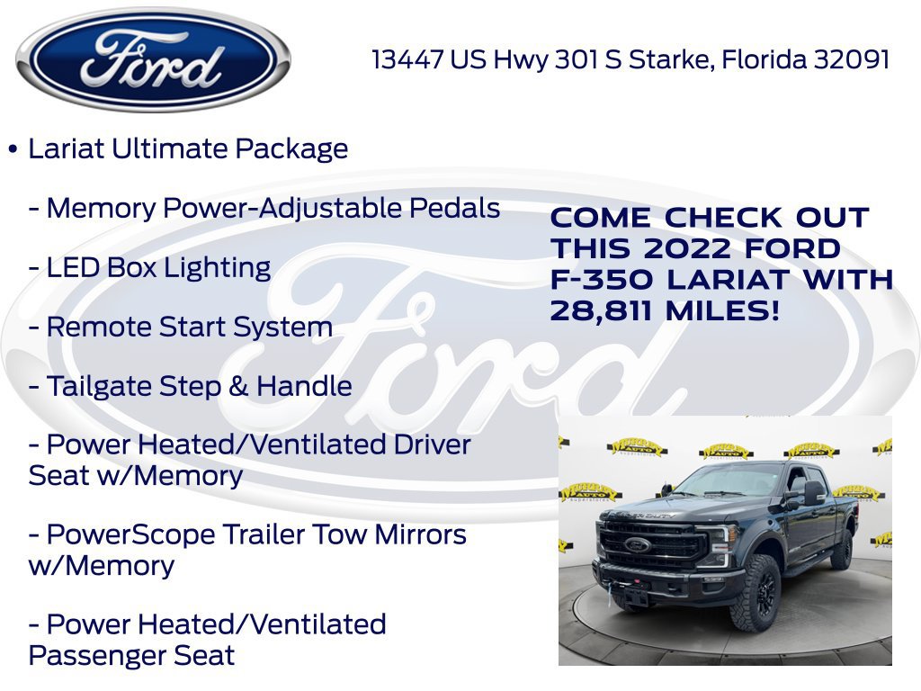 Certified 2022 Ford F350 Lariat w/ Tremor Off-Road Package AWD/4WD image 27