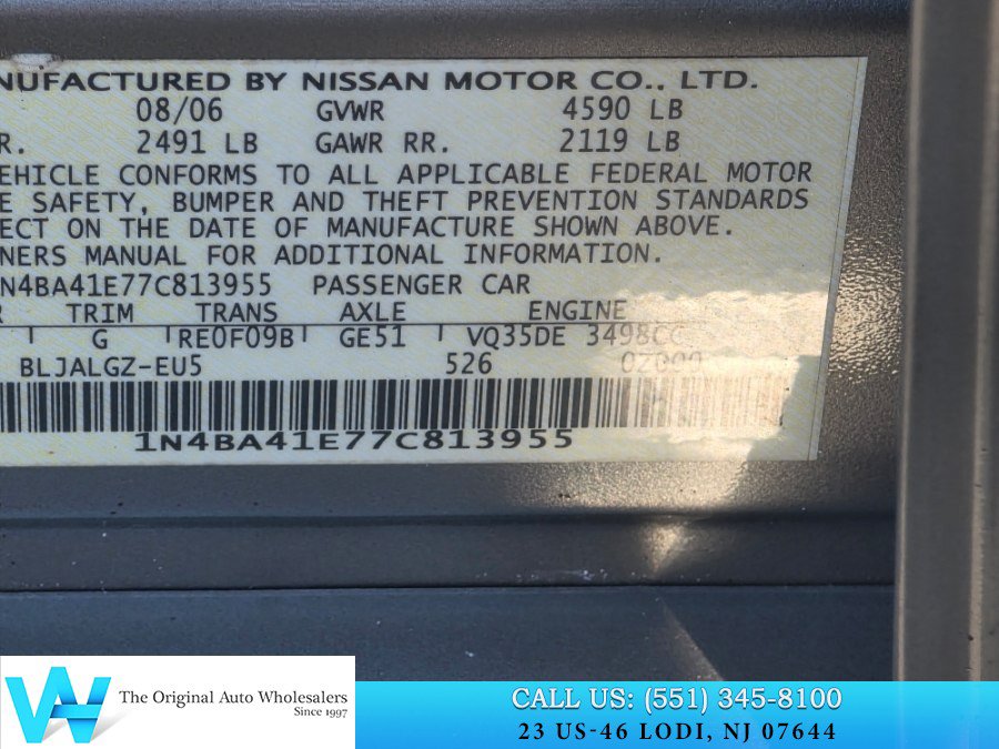 Used 2007 Nissan Maxima 3.5 SL w/ Driver Preferred Pkg FWD image 23