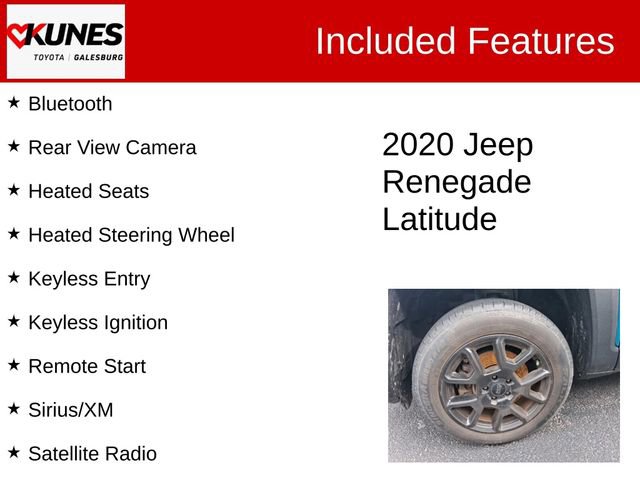 Used 2020 Jeep Renegade Latitude w/ Cold Weather Group image 2