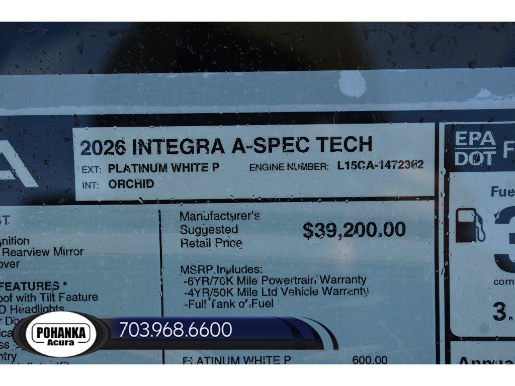 New 2026 Acura Integra A-Spec FWD image 38