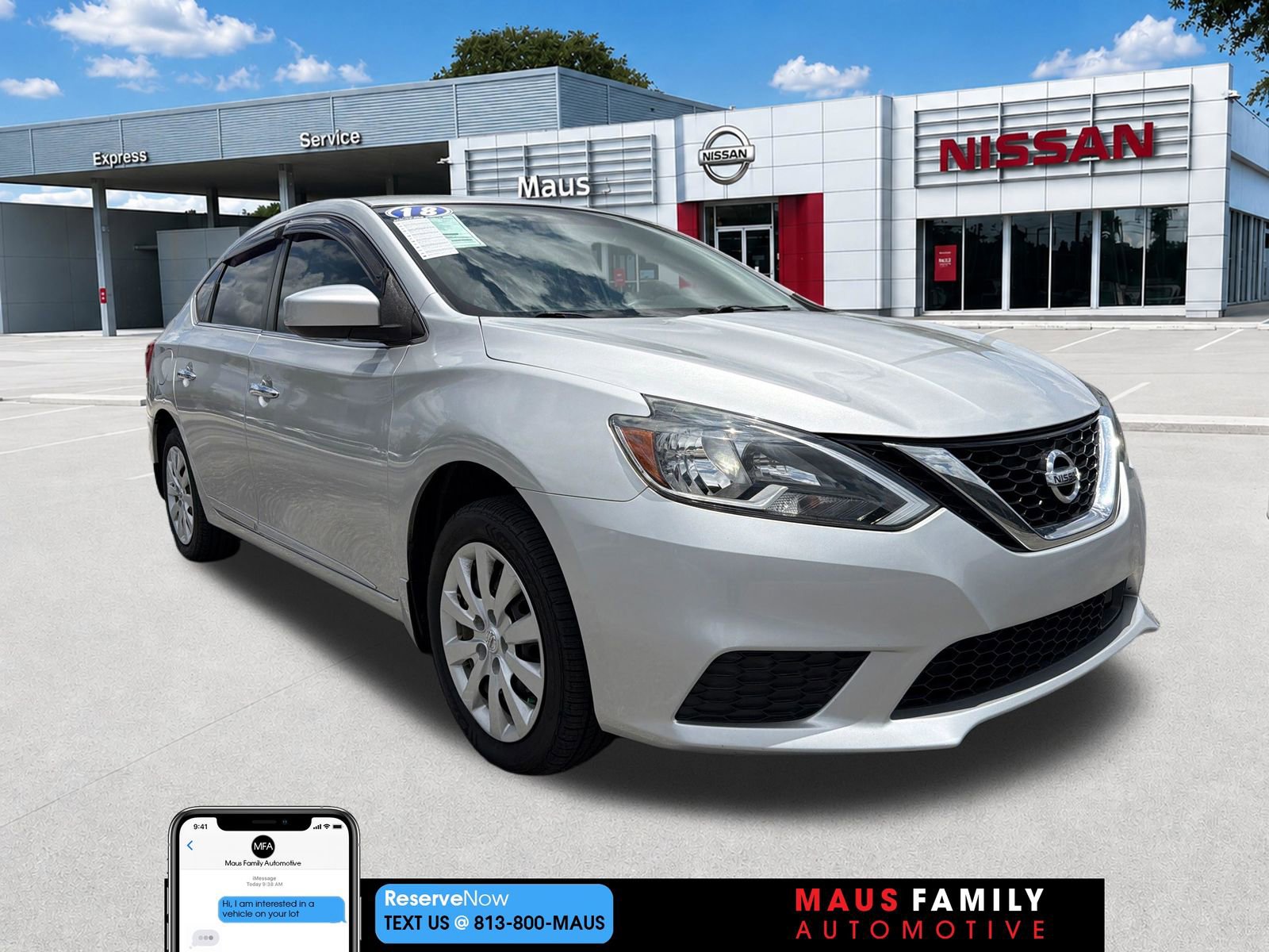 Used 2018 Nissan Sentra S w/ Protection Package FWD 360° Tour
