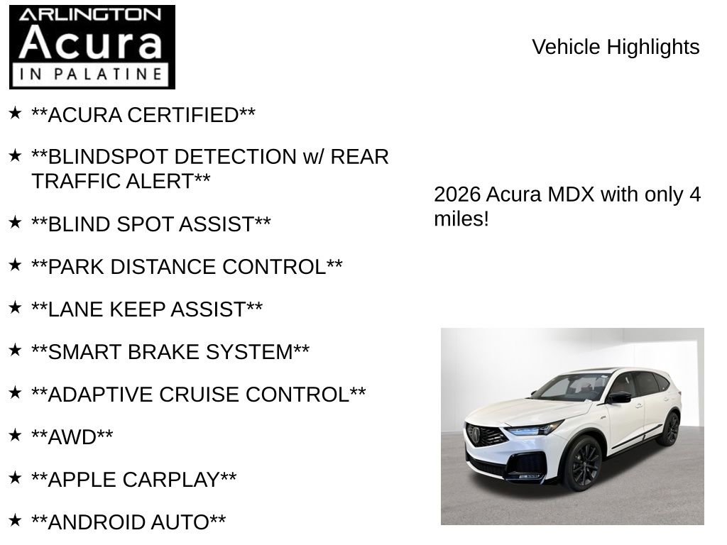 Used 2026 Acura MDX A-Spec AWD/4WD image 7