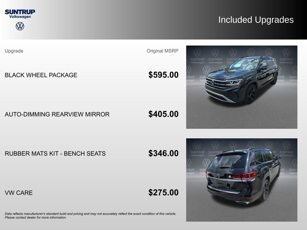 Used 2023 Volkswagen Atlas SE w/ Black Wheel Package FWD image 2