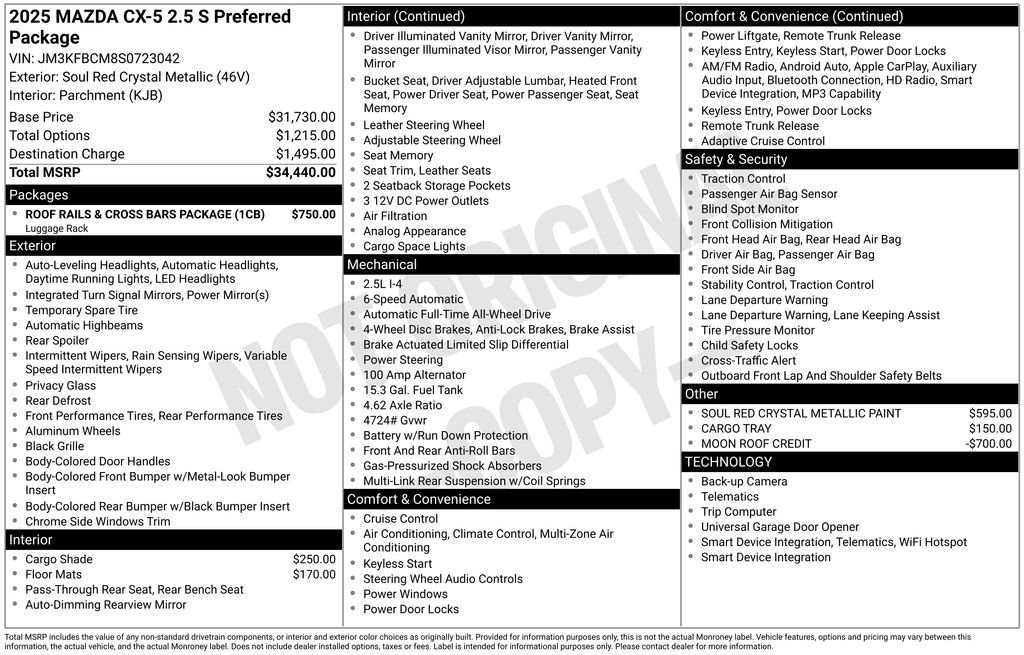 Certified 2025 MAZDA CX-5 AWD 2.5 S image 26