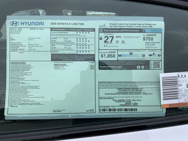 New 2026 Hyundai Sonata N Line image 13