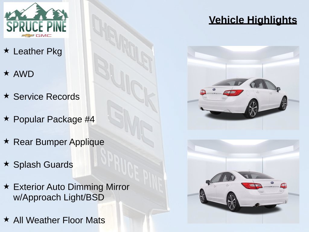 Used 2017 Subaru Legacy 2.5i Limited w/ Popular Package #4 AWD/4WD image 8