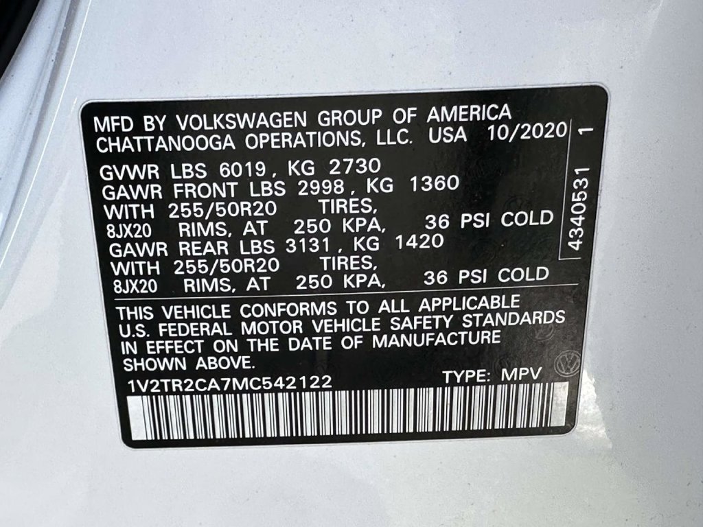 Used 2021 Volkswagen Atlas SEL Premium AWD/4WD image 42
