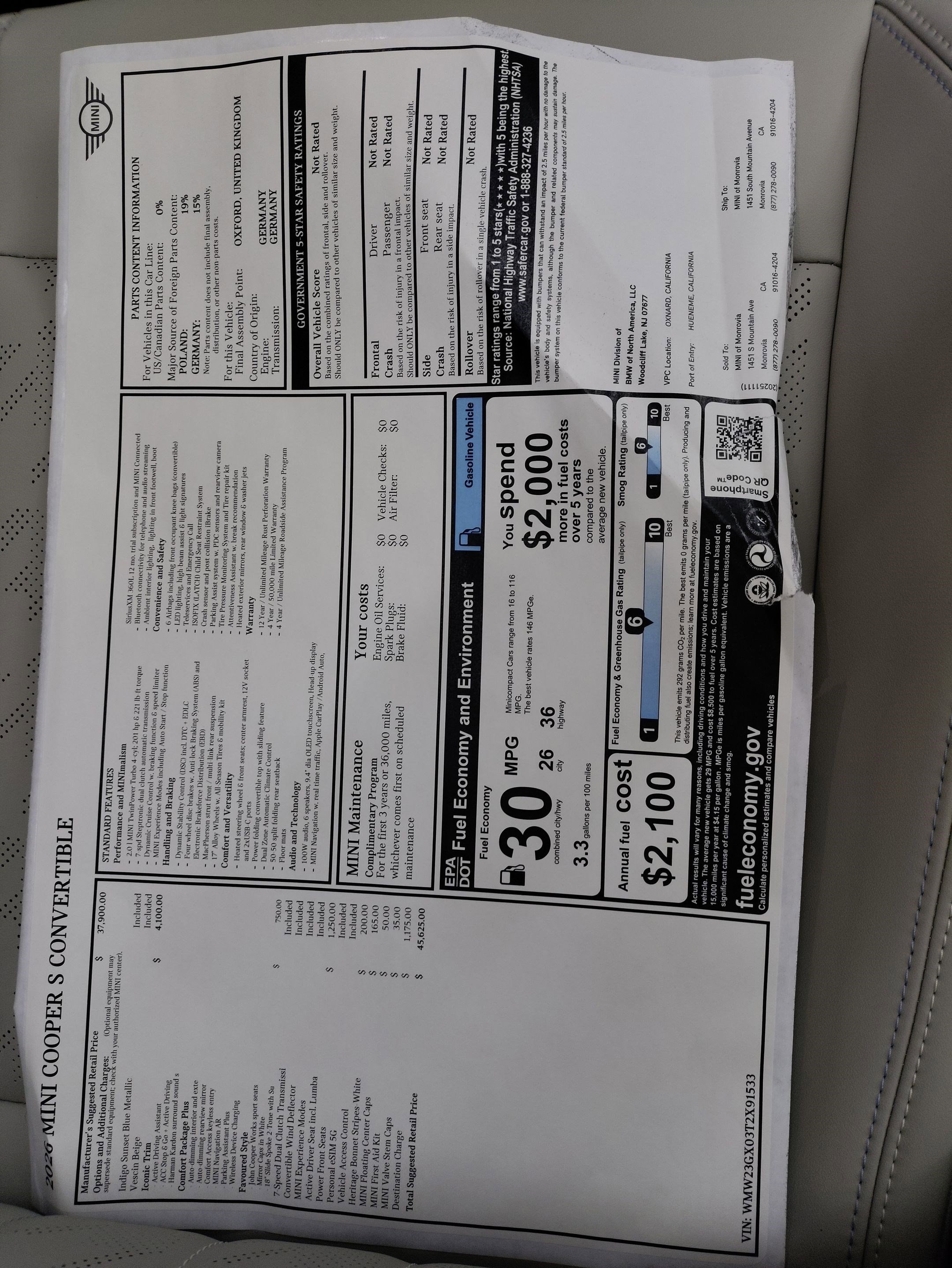 New 2026 MINI Cooper S image 26