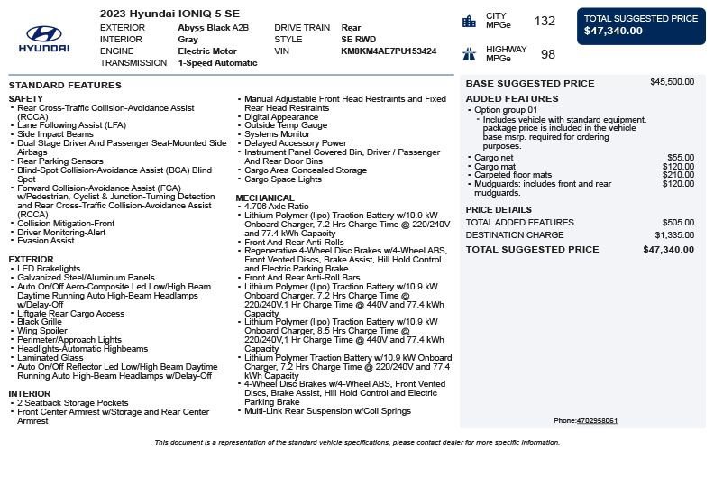 Used 2023 Hyundai Ioniq 5 SE RWD image 3