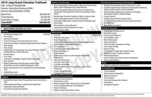 Used 2019 Jeep Grand Cherokee Trailhawk image 13