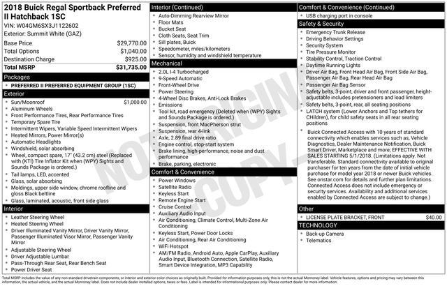 Used 2018 Buick Regal Preferred image 31