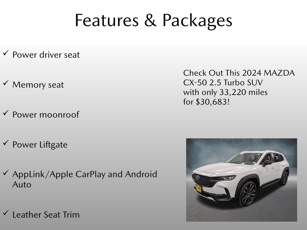 Used 2024 MAZDA CX-50 AWD 2.5 Turbo w/ Cargo Package image 4