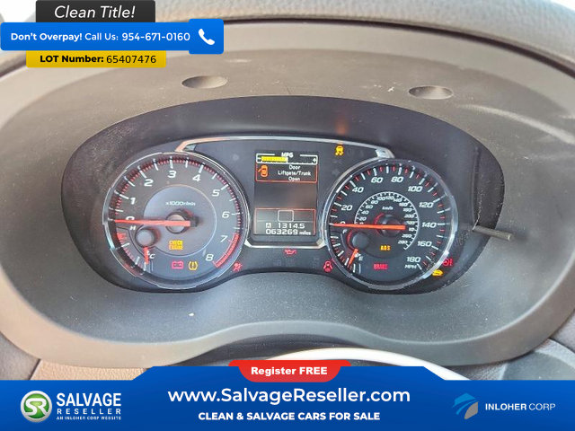 Used 2019 Subaru WRX Limited w/ Popular Package #3 (IZT) AWD/4WD image 12