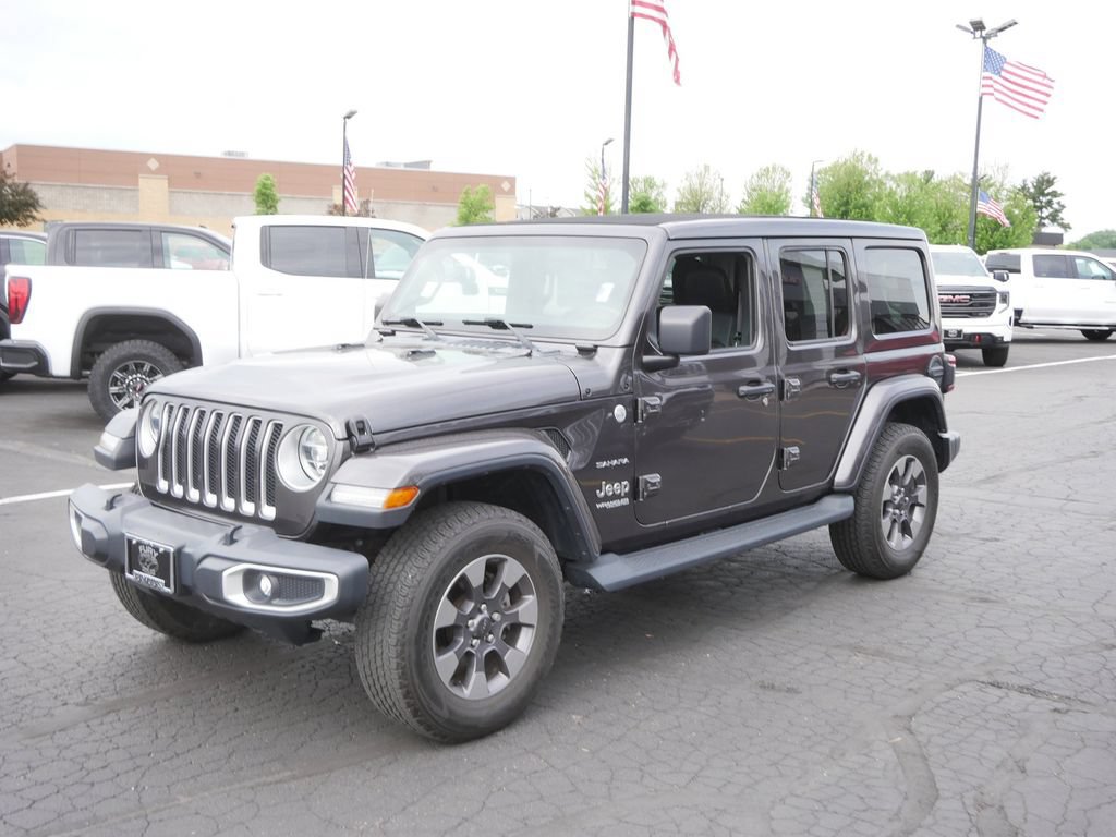 Used 2020 Jeep Wrangler Unlimited Sahara w/ Uconnect 4C Nav & Sound Group AWD/4WD image 7