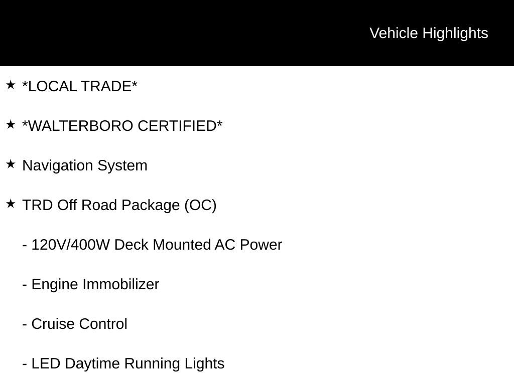 Used 2017 Toyota Tacoma TRD Off-Road w/ Tow Package (A/T) AWD/4WD image 10