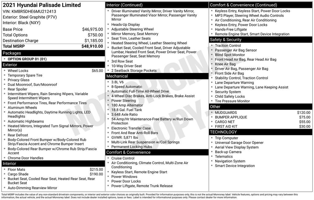 Used 2021 Hyundai Palisade Limited image 39