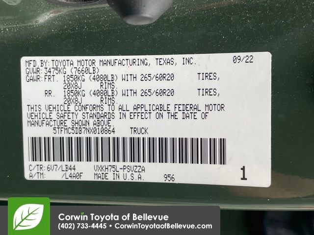 Used 2022 Toyota Tundra 1794 Edition w/ Advanced Package image 24