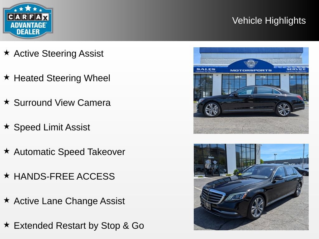 Used 2019 Mercedes-Benz S 450 4MATIC Sedan image 8