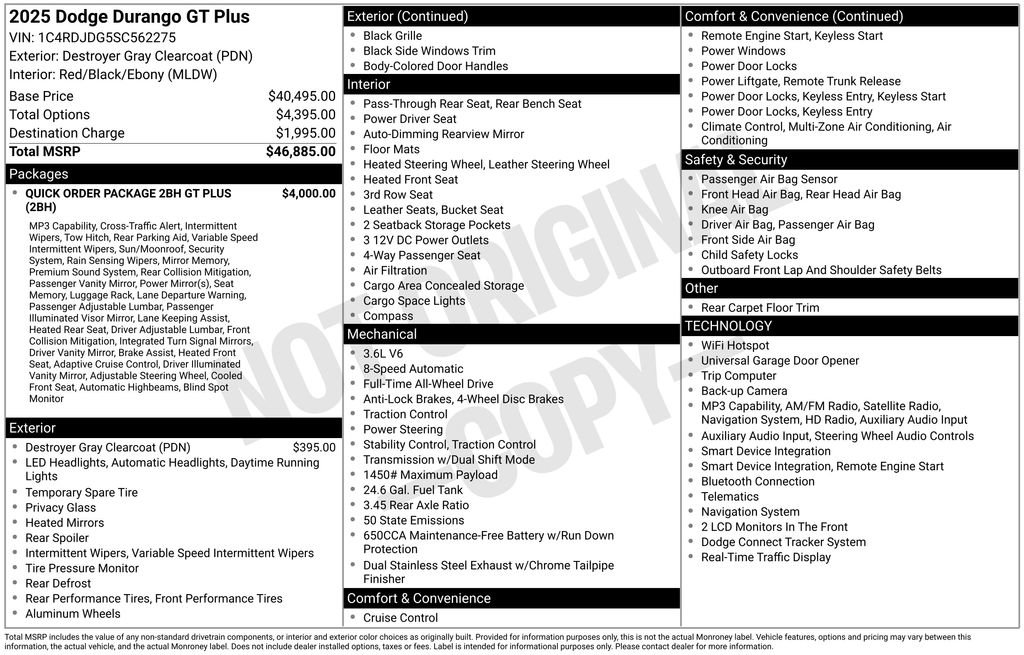 Used 2025 Dodge Durango GT AWD/4WD image 3