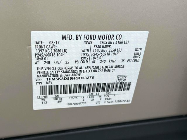Used 2017 Ford Explorer XLT w/ Equipment Group 201A AWD/4WD image 20