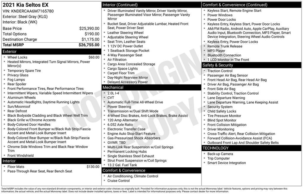 Used 2021 Kia Seltos EX image 5