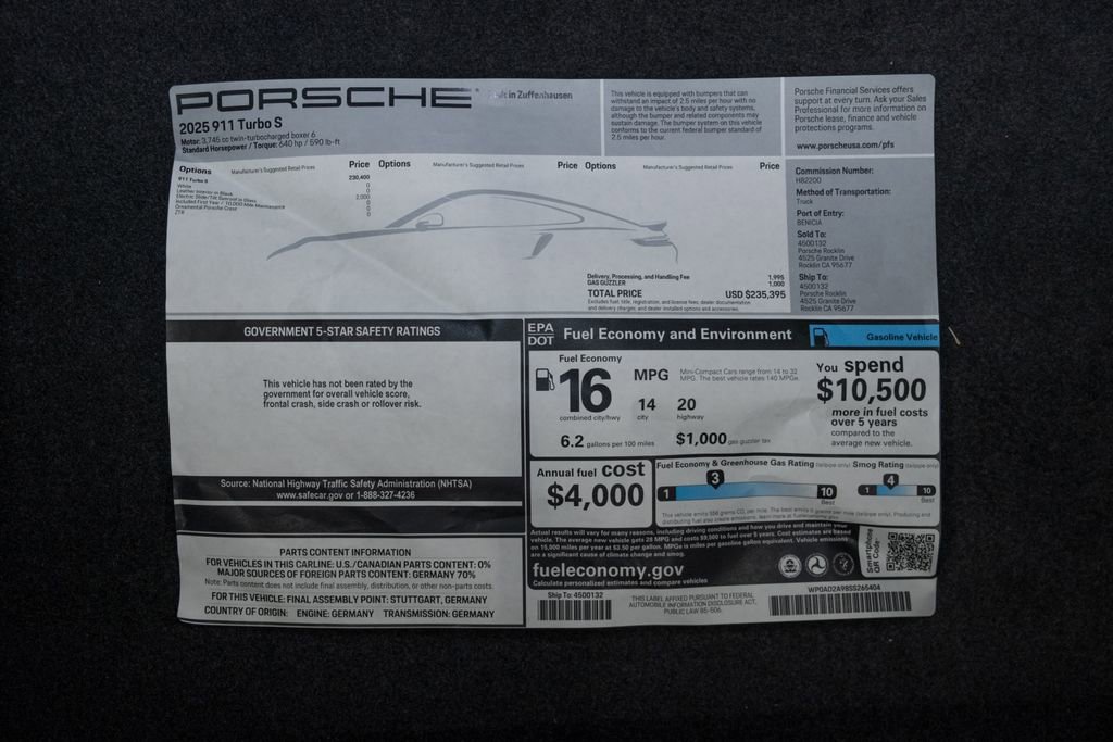 Used 2025 Porsche 911 Turbo S image 47
