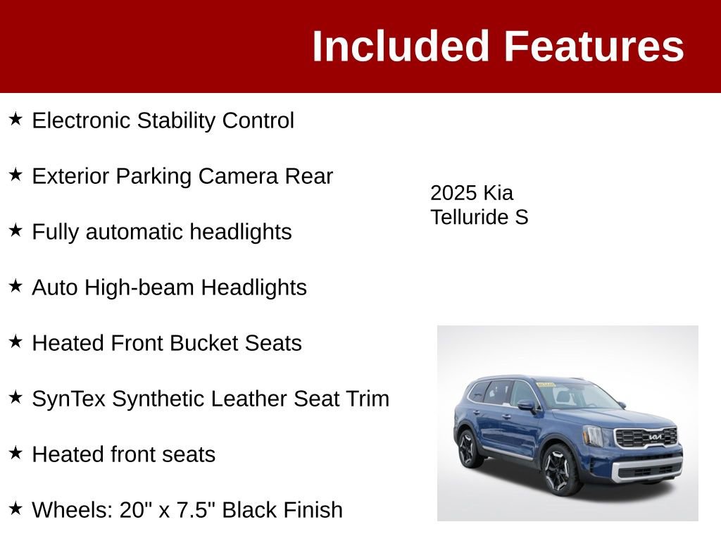Used 2025 Kia Telluride S AWD/4WD image 4