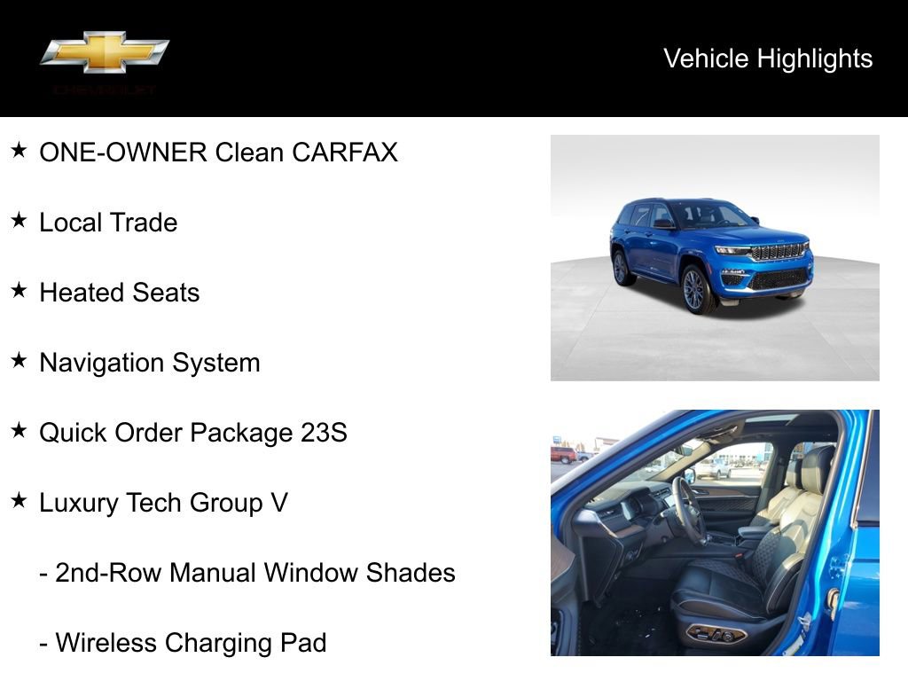 Used 2023 Jeep Grand Cherokee Summit w/ Luxury Tech Group V image 19