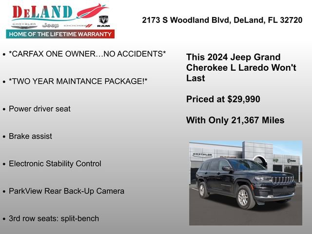 Used 2024 Jeep Grand Cherokee L Laredo image 7